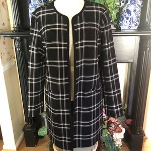 Charter Club plaid coat